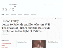 Tablet Screenshot of fsspx.org